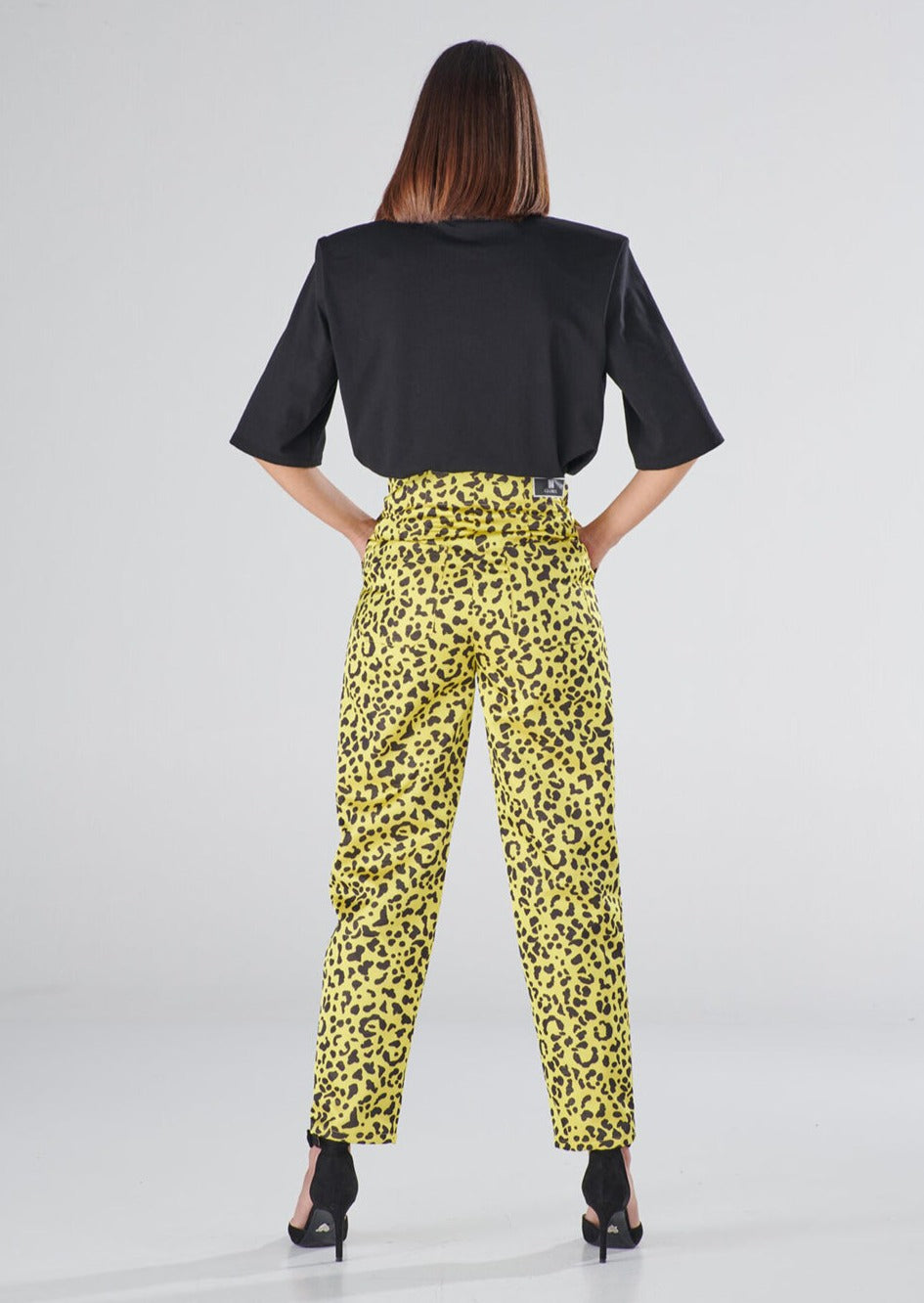 Pantaloni "Raffa" spotted yellow