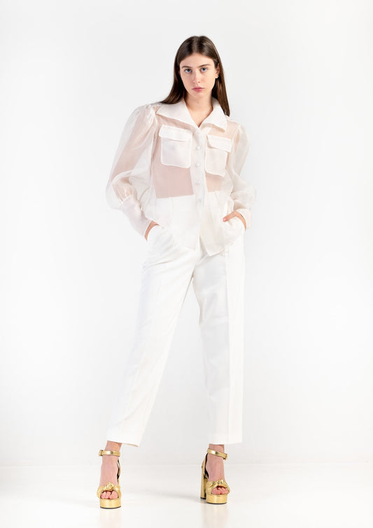 Pantaloni "Silva" white