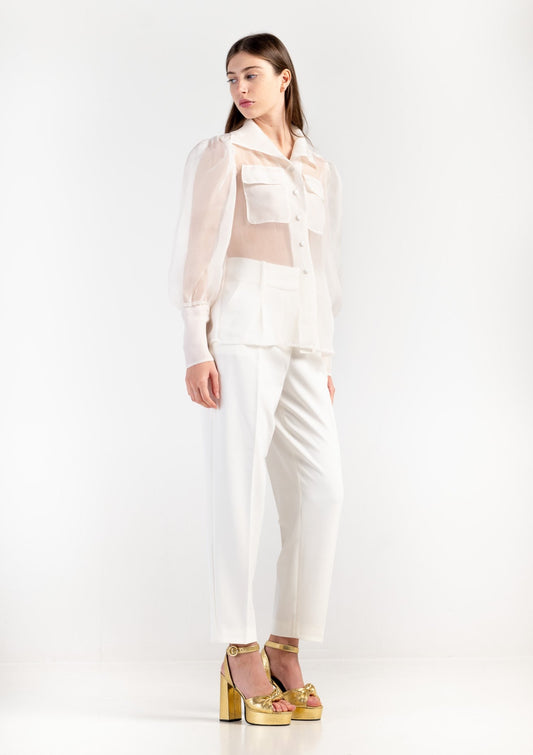 Pantaloni "Silva" white